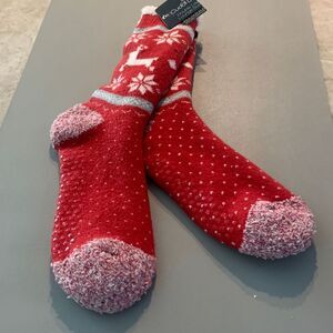 Cuddl Duds Slipper Plush Socks